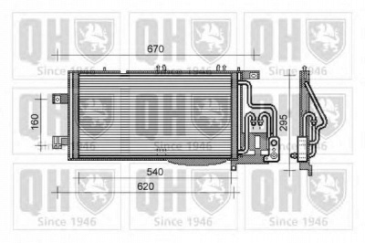QUINTON HAZELL qcn318 -  Конденсатор, кондиционер
